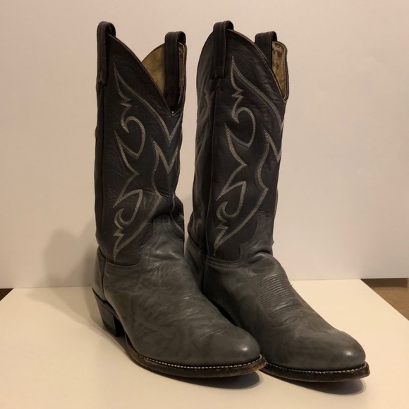mens silver cowboy boots